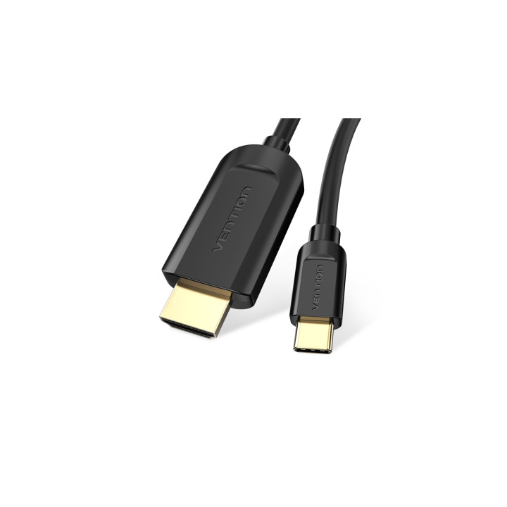 Vention Cable Conversor HDMI 1.4 4K CGUBH/ USB Tipo-C Macho - HDMI Macho/ 2m/ Negro