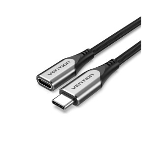 Vention Cable Alargador USB 3.1 Tipo-C TABHF/ USB Tipo-C Macho - USB Tipo-C Hembra/ 1m/ Gris