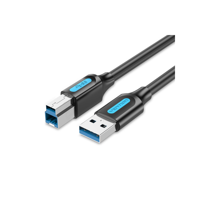 Vention Cable USB 3.0 Impresora COOBI/ USB Tipo-B Macho - USB Macho/ 3m/ Negro