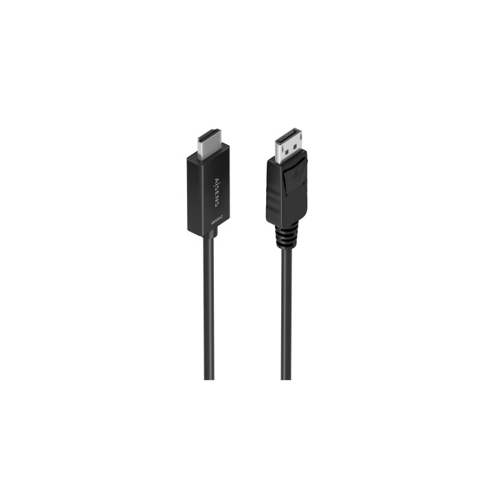 AISENS Cable conversor DisplayPort a HDMI 4K@60Hz, DP/M-HDMI/M, Negro, 1.5m