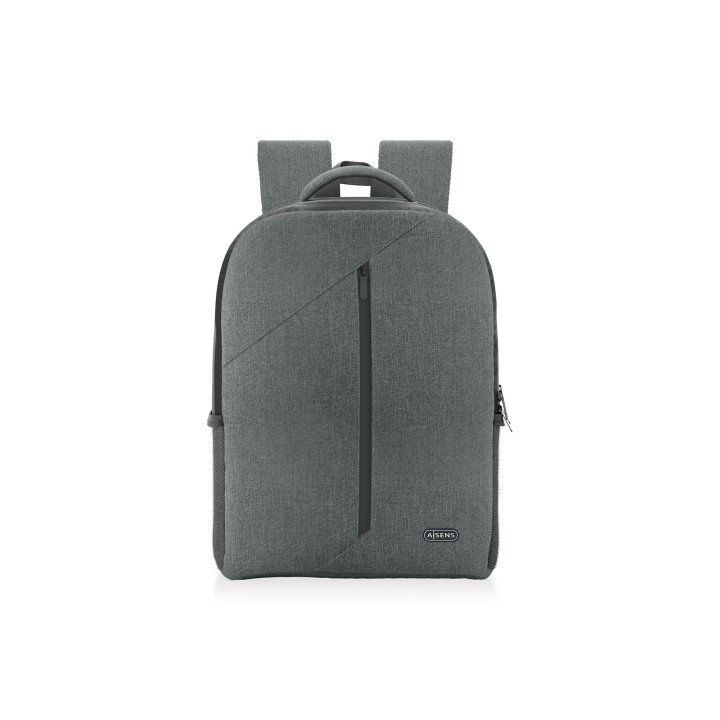 AISENS Mochila premium para portátil 15.6, Gris