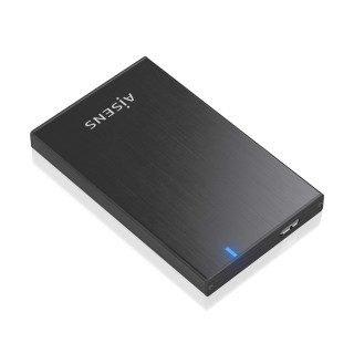 AISENS Caja externa 2.5" ASE-2527B 9.5mm SATA a USB 3.0/USB3.1 Gen1, Negro