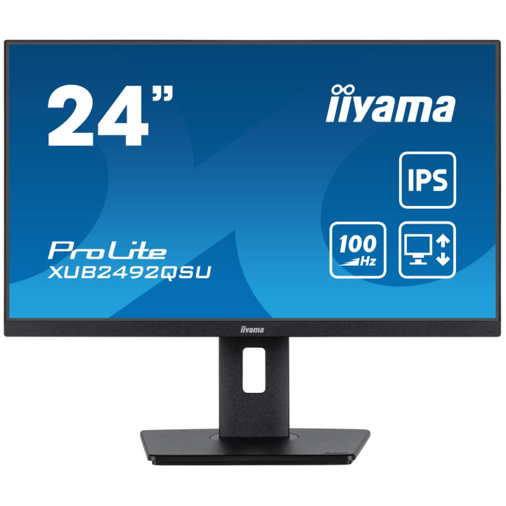 iiyama ProLite XUB2492QSU-B1 pantalla para PC 60,5 cm (23.8") 2560 x 1440 Pixeles Wide Quad HD LED Negro