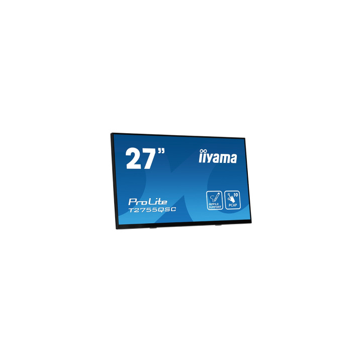 iiyama ProLite T2755QSC-B1 pantalla para PC 68,6 cm (27") 2560 x 1440 Pixeles Full HD LCD Pantalla táctil Negro