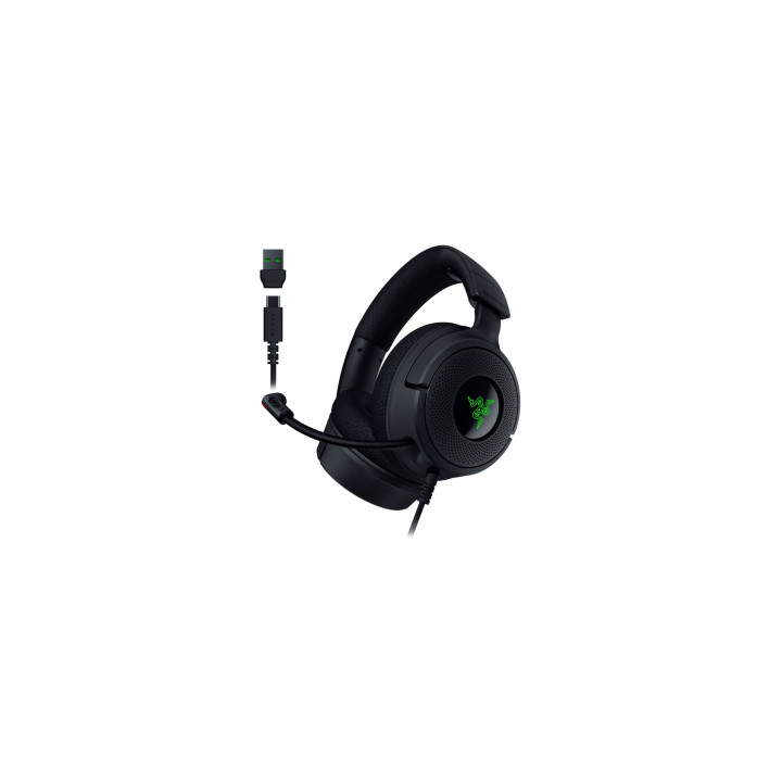Razer Kraken V4 X Auriculares Alámbrico Diadema Juego USB Type-C / USB Type-A Negro