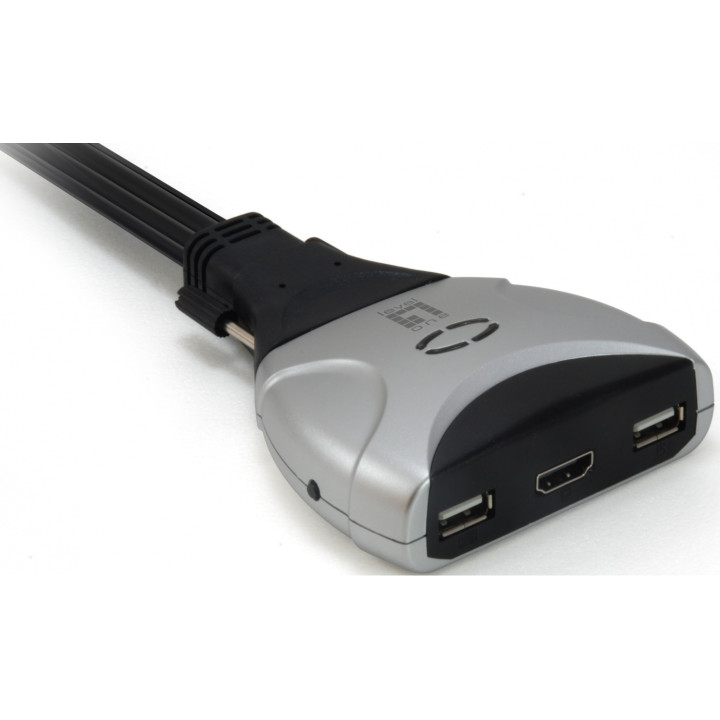 KVM LEVEL ONE SWITCH 2 PUERTOS HDMI USB KVM-0290