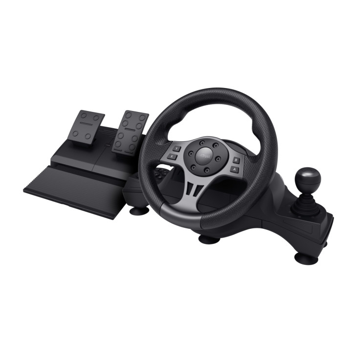 Trust GXT 289 Movi Negro USB Volante + Pedales Nintendo Switch, PlayStation 4, Xbox One S, Xbox One X, Xbox Series S,...
