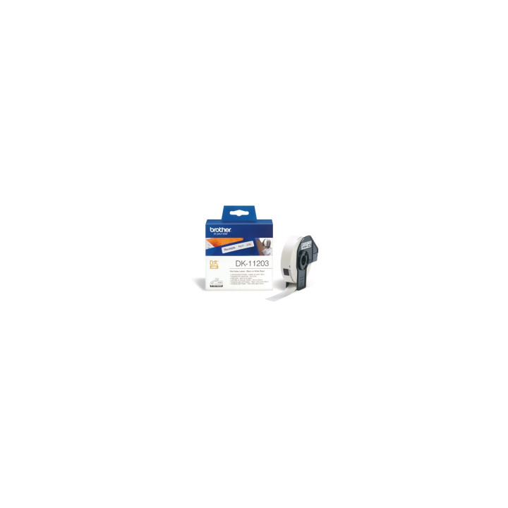ETIQUETAS BROTHER DK11203 PARA CARPETAS 17x87mm 300 UD