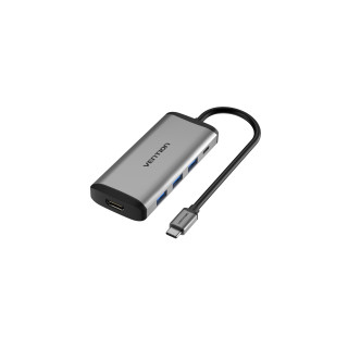 Vention Docking USB Tipo-C CNBHB/ 1xHDMI/ 3xUSB/ 1xUSB Tipo-C PD/ Gris