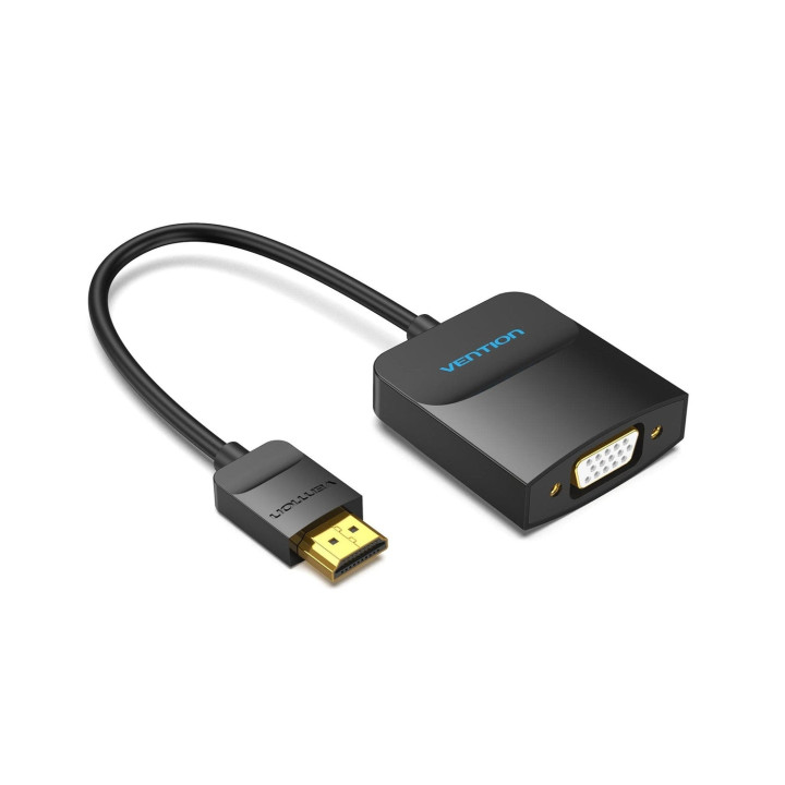 Vention Convertidor 42154/ HDMI Macho a VGA Hembra/ 15cm/ Negro