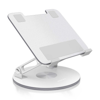 AISENS Soporte de Sobremesa Giratorio Ajustable Para Portatil / Tablet 7-13, Plata