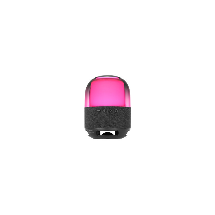 Mars Gaming MS-FLOW, Altavoz Portátil Bluetooth 15W, Iluminación Orbilight RGB 360°, Sonido Potente con Driver DeepBass