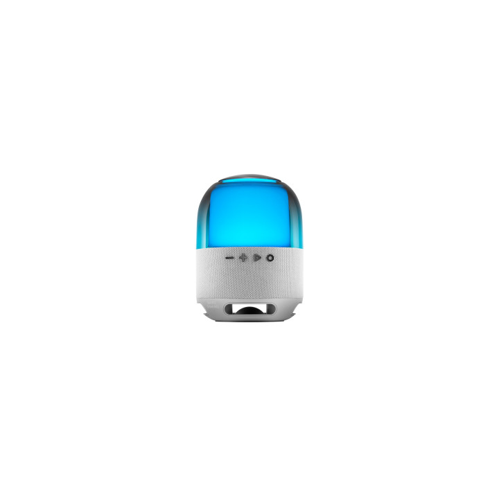 Mars Gaming MS-Flow, Altavoz Portátil Bluetooth 15W, Iluminación Orbilight RGB 360°, Sonido Potente con Driver DeepBass