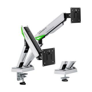 AISENS DT38TSR-345 soporte para monitor 96,5 cm (38") Escritorio Negro, Blanco