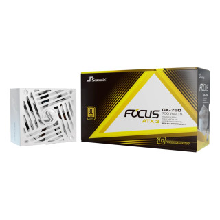 Seasonic Focus GX unidad de fuente de alimentación 750 W 24-pin ATX ATX Blanco