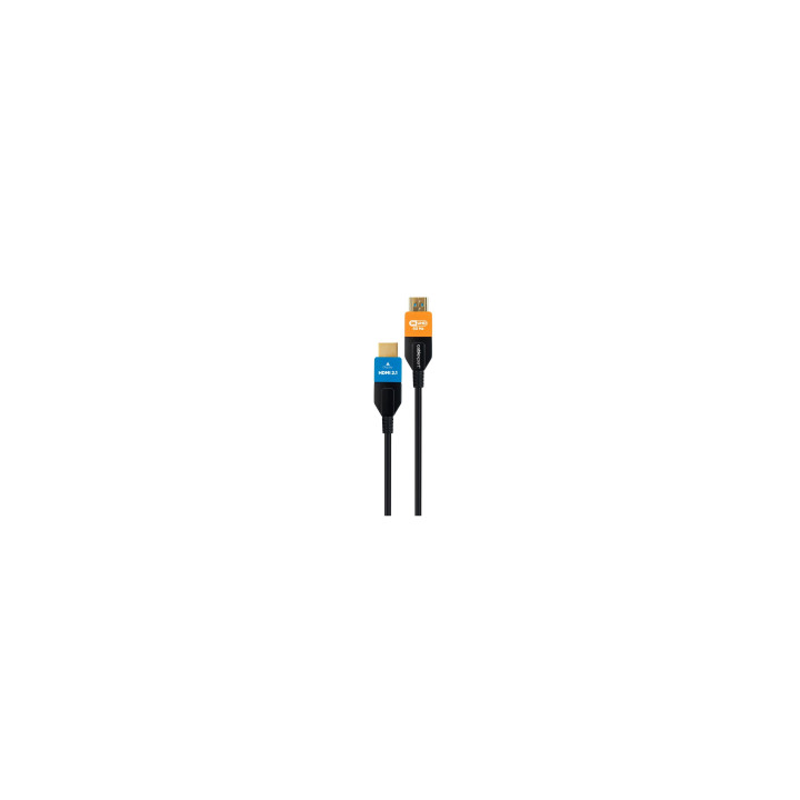 Gembird CC-HDMI8K-AOC-5M cable HDMI HDMI tipo A (Estándar) Negro, Azul, Naranja