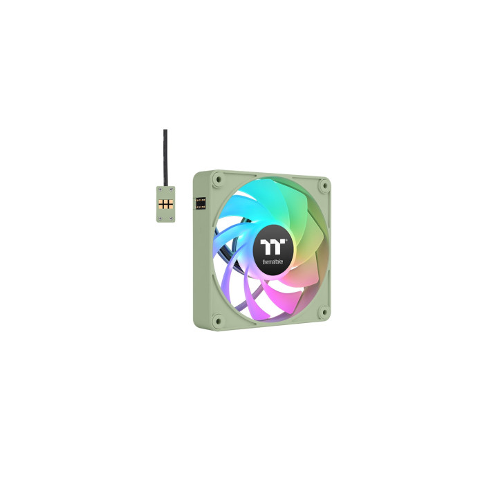 Thermaltake CL-F198-PL12MG-A sistema de refrigeración para ordenador Carcasa del ordenador Ventilador 12 cm Verde 3...