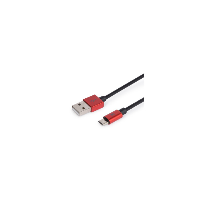 Maillon Technologique Premium MTPMUR241 cable USB USB 2.0 1 m USB A Micro-USB B Rojo