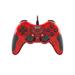 GENESIS MANGAN 200 Rojo USB 2.0 Gamepad Analógico/Digital PC