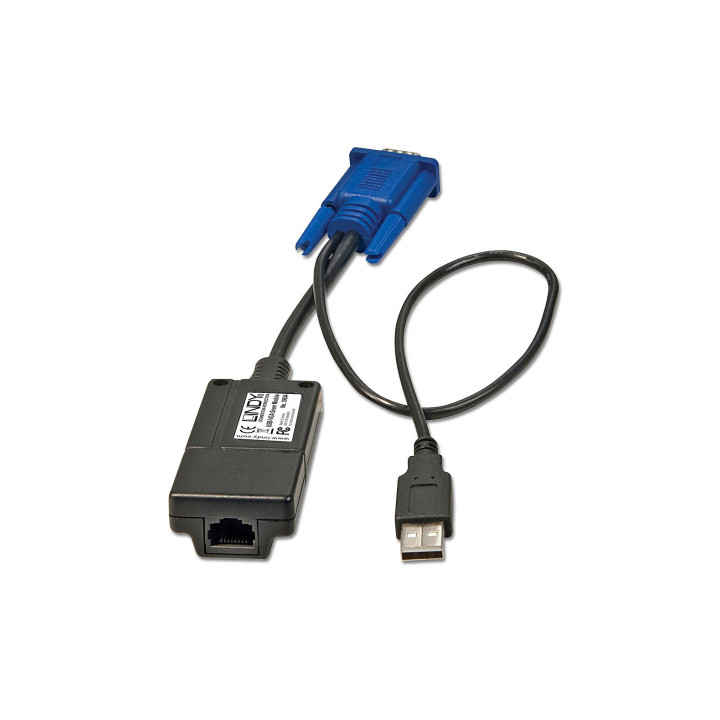 Lindy 39634 cable divisor y combinador Negro, Azul