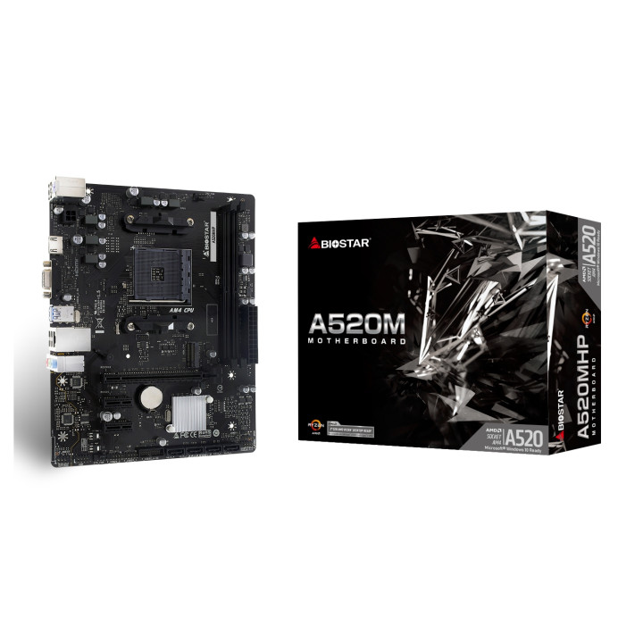 Biostar A520MHP placa base AMD A520 Zócalo AM4 micro ATX