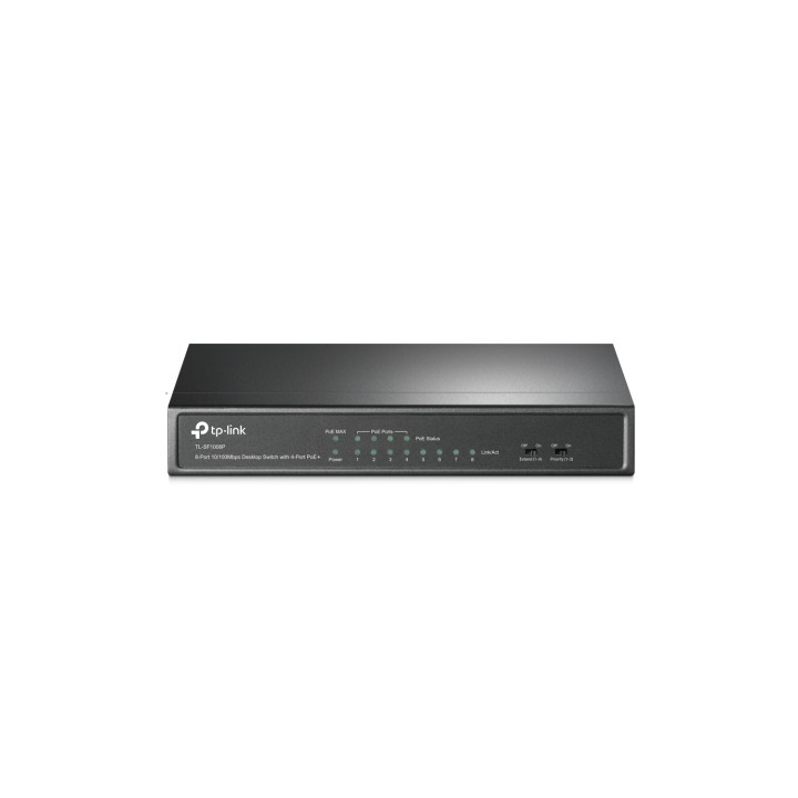 TP-Link TL-SF1008P No administrado Fast Ethernet (10/100) Energía sobre Ethernet (PoE) Negro
