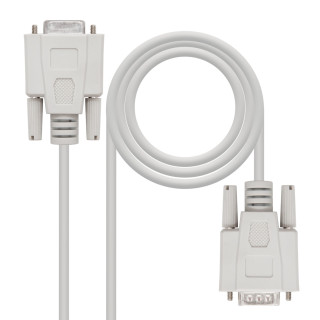 Nanocable 10.14.0506 cable de serie Beige 6 m DB9