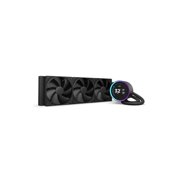 NZXT Kraken Elite 360 Procesador Sistema de refrigeración líquida todo en uno 12 cm Negro 1 pieza(s)