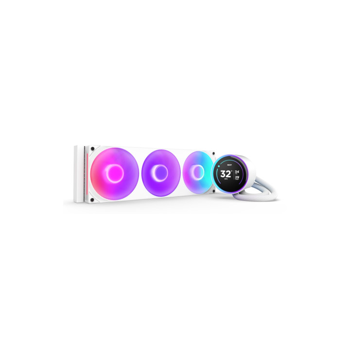 NZXT Kraken Elite 360 RGB Procesador Sistema de refrigeración líquida todo en uno 12 cm Blanco 1 pieza(s)