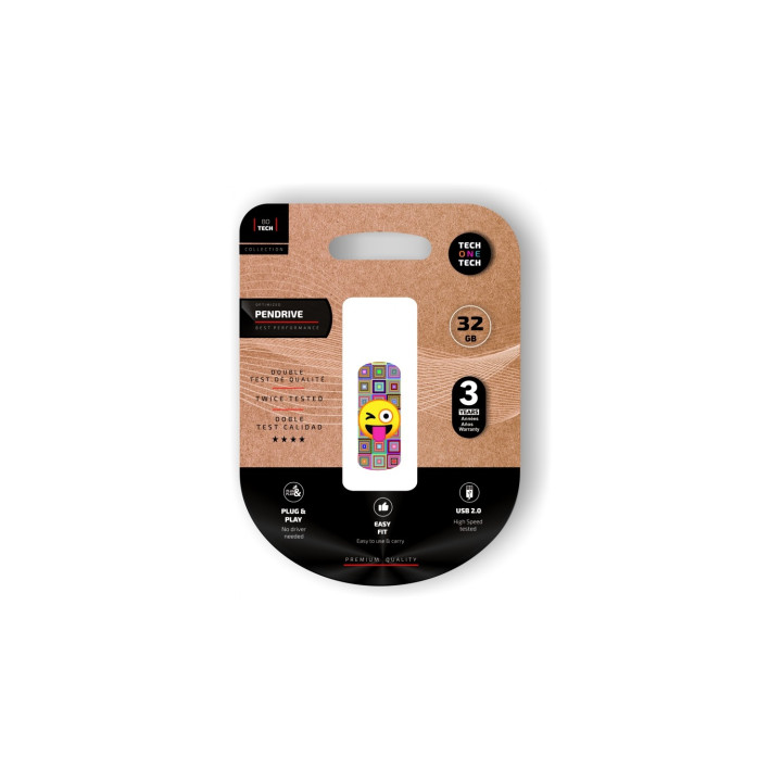 TECH ONE TECH TEC4402-32 unidad flash USB 32 GB USB tipo A 2.0 Multicolor
