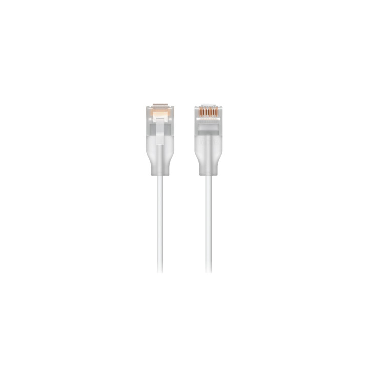 Ubiquiti UACC-Cable-Patch-EL-0.15M-W-24 cable de red Translúcido, Blanco 0,15 m Cat6