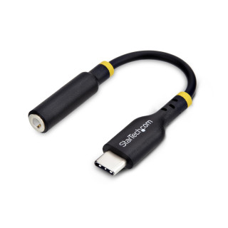 StarTech.com Adaptador de Audio USB-C a 3,5mm TRRS Minijack - Adaptador de Audio USB Tipo C para Auriculares con...
