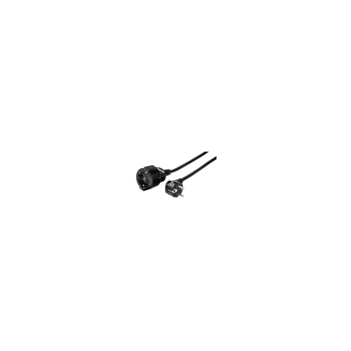 Hama | Cable con enchufe de 10 metros, seguro, resistente, color negro
