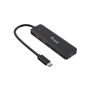 Equip 128966 hub de interfaz USB 3.2 Gen 2 (3.1 Gen 2) Type-C 10000 Mbit/s Negro