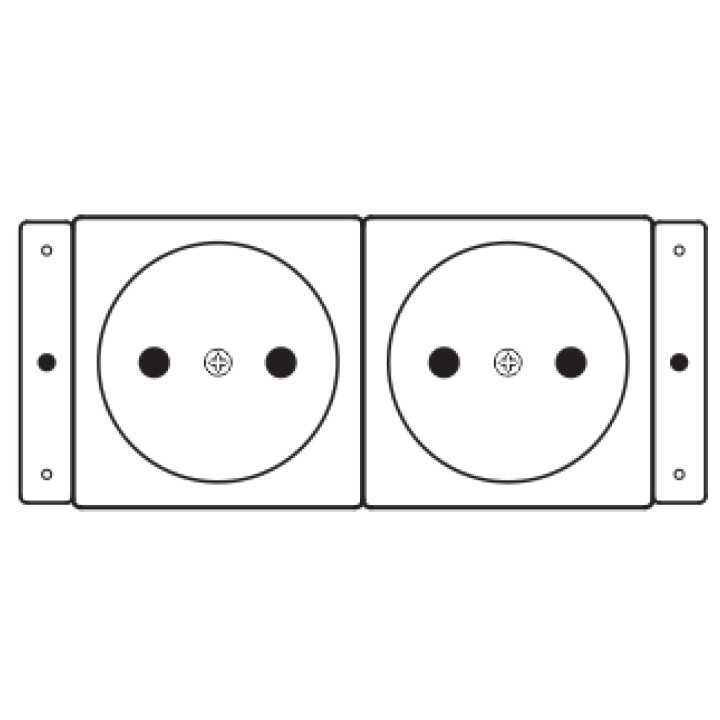 Kramer Electronics TS-2DE toma de corriente