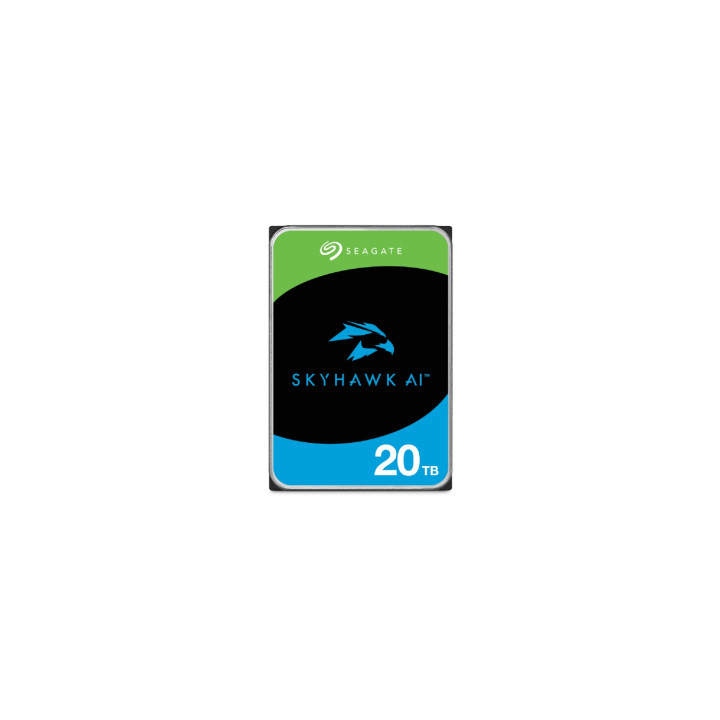 Seagate SkyHawk AI disco duro interno 20 TB 7200 RPM 512 MB 3.5" Serial ATA III