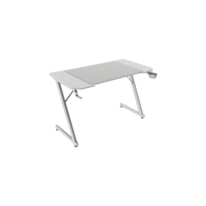 Mars Gaming MGD-X120, Mesa Gaming Ergonómica, Superficie en Fibra de Carbono, Estructura Metálica, Alfombrilla XXL,...