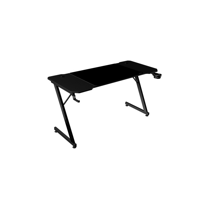 Mars Gaming MGD-X140, Mesa Gaming Ergonómica, Superficie en Fibra de Carbono, Estructura Metálica, Alfombrilla XXL,...