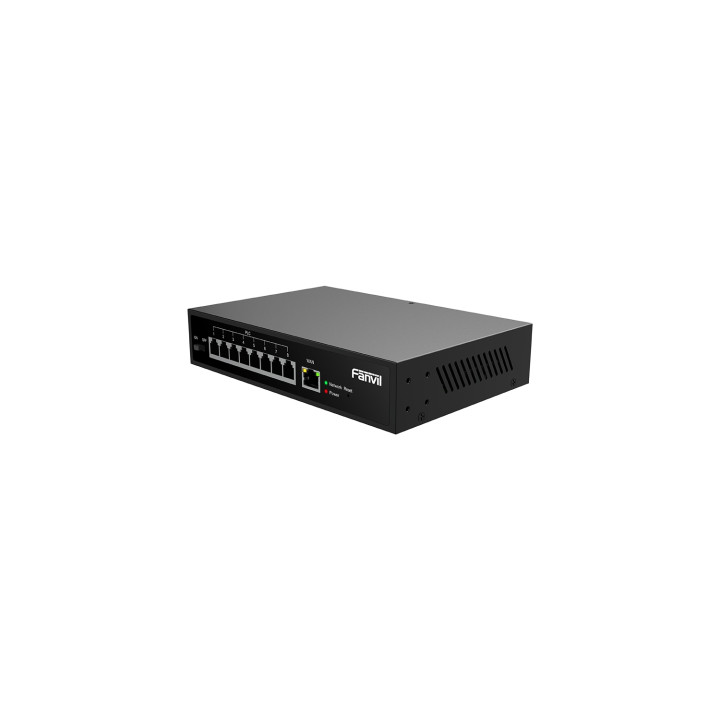 Fanvil PN8 switch No administrado Fast Ethernet (10/100) Negro