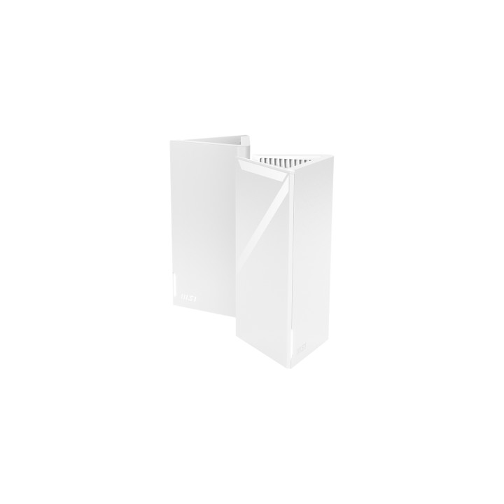 MSI Roamii BE Lite Mesh System 2-pack Doble banda (2,4 GHz / 5 GHz) Wi-Fi 7 (802.11be) Blanco 3 Interno