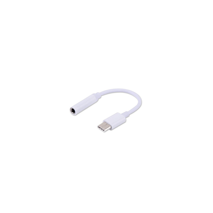 Savio AK-52 Cable USB-C a 3.5 mm Blanco 0.12 m