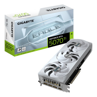 GIGABYTE GeForce RTX 5070 Ti EAGLE OC ICE SFF 16G Tarjeta Gráfica - 16GB GDDR7, 256 bits, PCI-E 5.0, 2542 MHz Core...