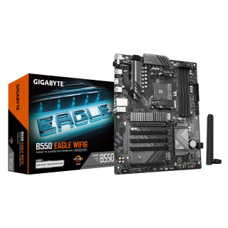 GIGABYTE B550 EAGLE WIFI6 Placa base - Procesadores AMD Ryzen serie 5000 G, VRM de 10+3+1 fases, hasta 3200 MHz DDR4,...