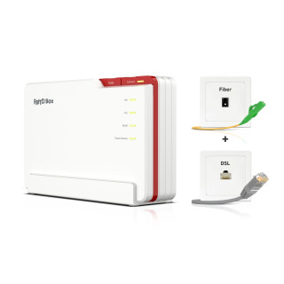 FRITZ!Box 5690 Pro International router inalámbrico 2.5 Gigabit Ethernet Tribanda (2.4 GHz / 5 GHz / 6 GHz) Blanco