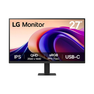 LG 27'' QHD Monitor pantalla para PC 68,6 cm (27") 2560 x 1440 Pixeles Quad HD Negro
