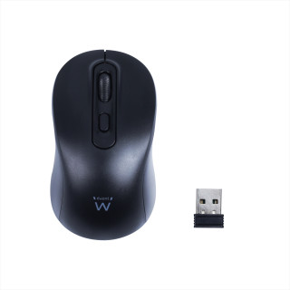 Ewent Ratón óptico inalámbrico 800-1200-1600dpi y clics silenciosos