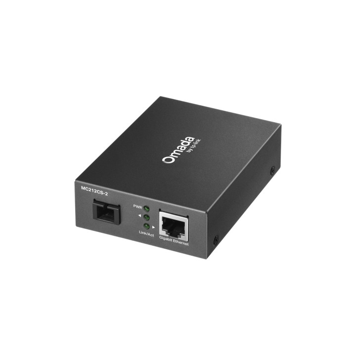 TP-Link Omada MC212CS-20 convertidor de medio 1000 Mbit/s 1550 nm Monomodo Negro