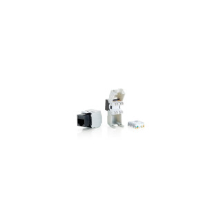 KIT 8 UDS CONECTOR HEMBRA RJ45 UTP CAT6 PANEL KEYSTONE JACK TOOL FREE 769211