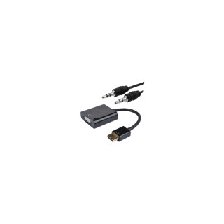 ADAPTADOR HDMI A VGA Y AUDIO NANOCABLE 10.16.2001-BK