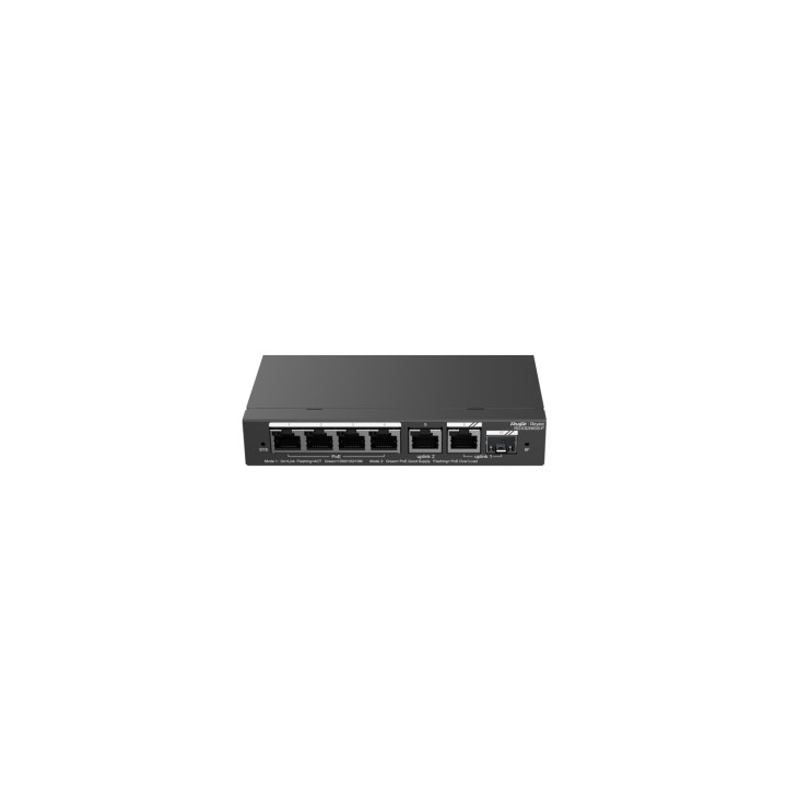 Ruijie Networks RG-ES206GS-P switch Gestionado L2 Gigabit Ethernet (10/100/1000) Energía sobre Ethernet (PoE) Negro